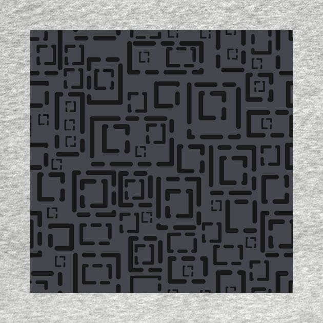 Decorator 2021 Blocks Black on Dark Grey 5748 by ArtticArlo